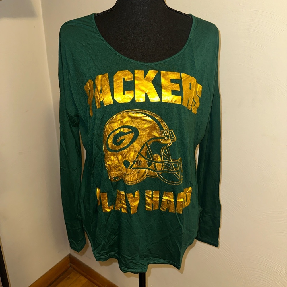 PINK Green Bay Packers Long Sleeve Tee